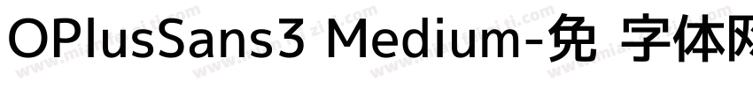 OPlusSans3 Medium字体转换